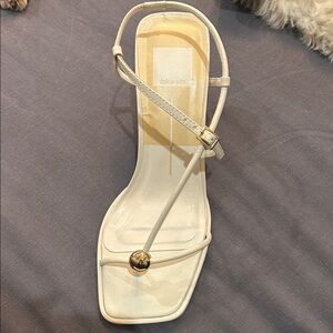 Dolce Vita Mylee Cream Leather Strappy Heels